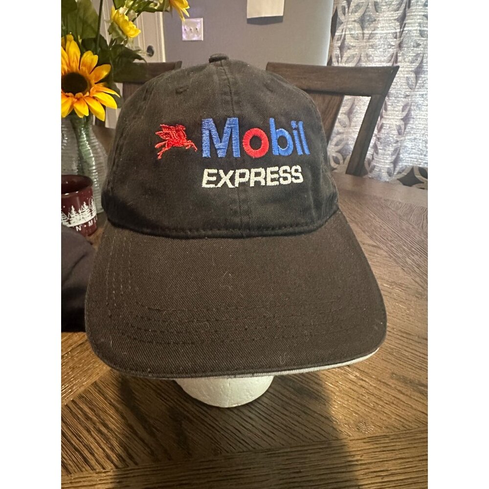 Mobil Express Cap America Adjustable Hat‎ gasoline vintage